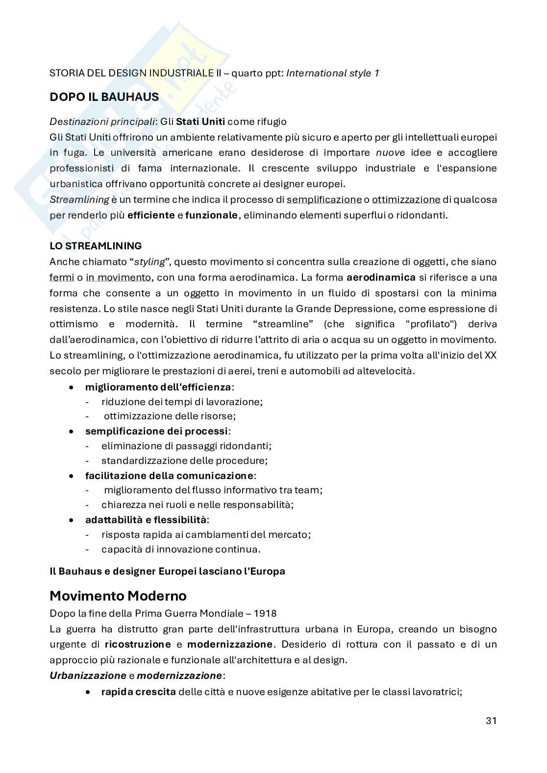 Appunti di Storia del design 2 Pag. 31