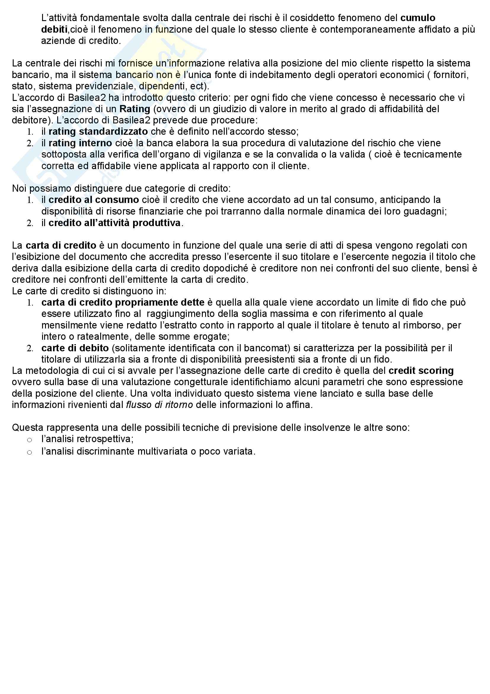 Economia delle aziende di credito - Appunti Pag. 11