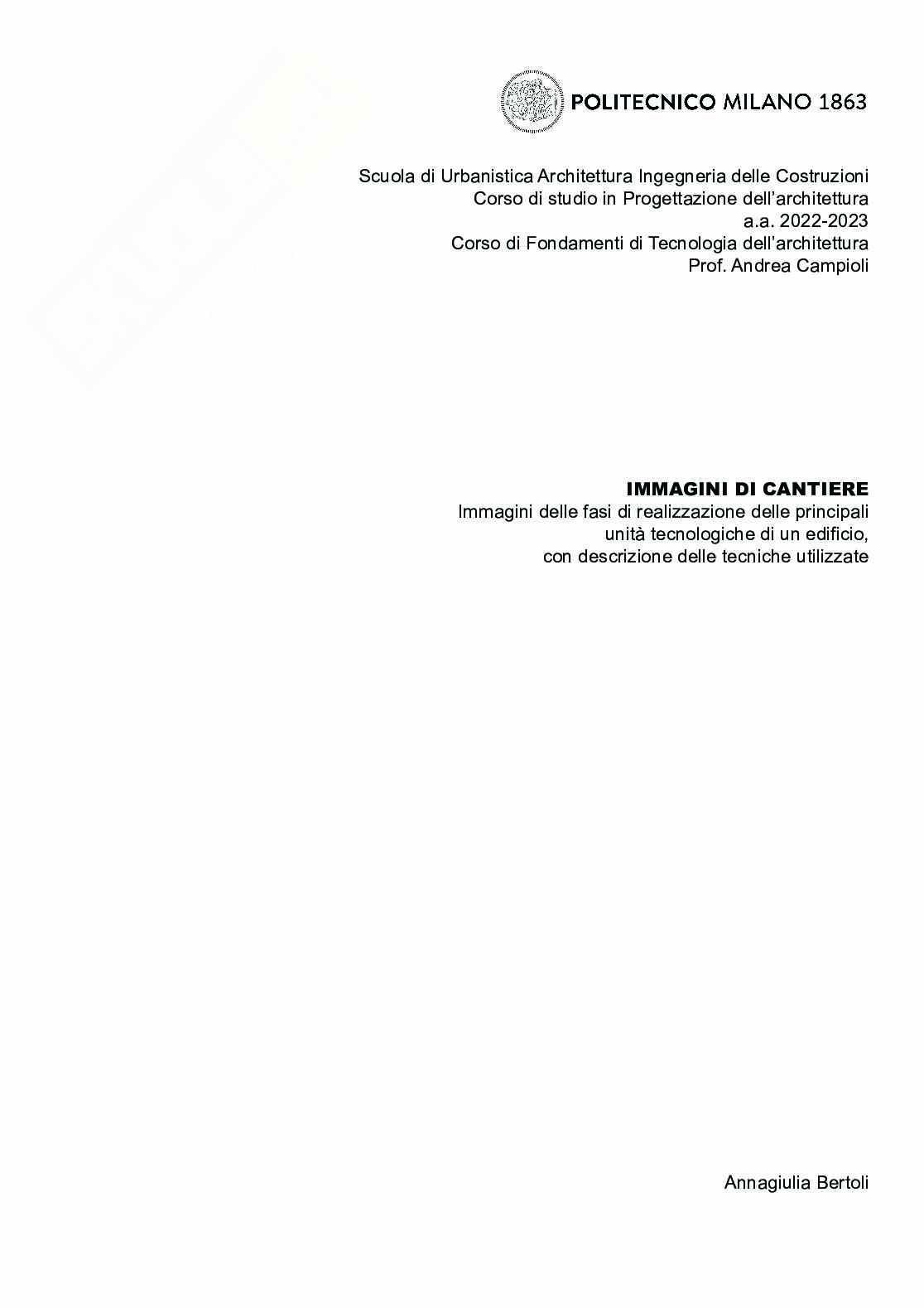 Immagini di cantiere Pag. 1