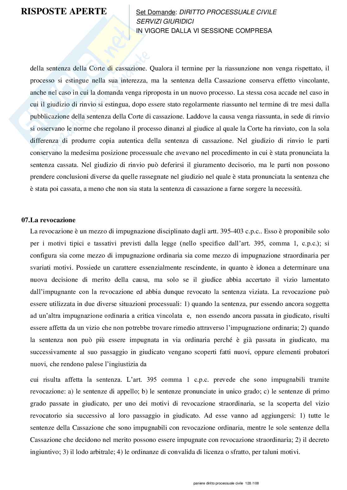 Diritto processuale civile svolto completamente Pag. 21