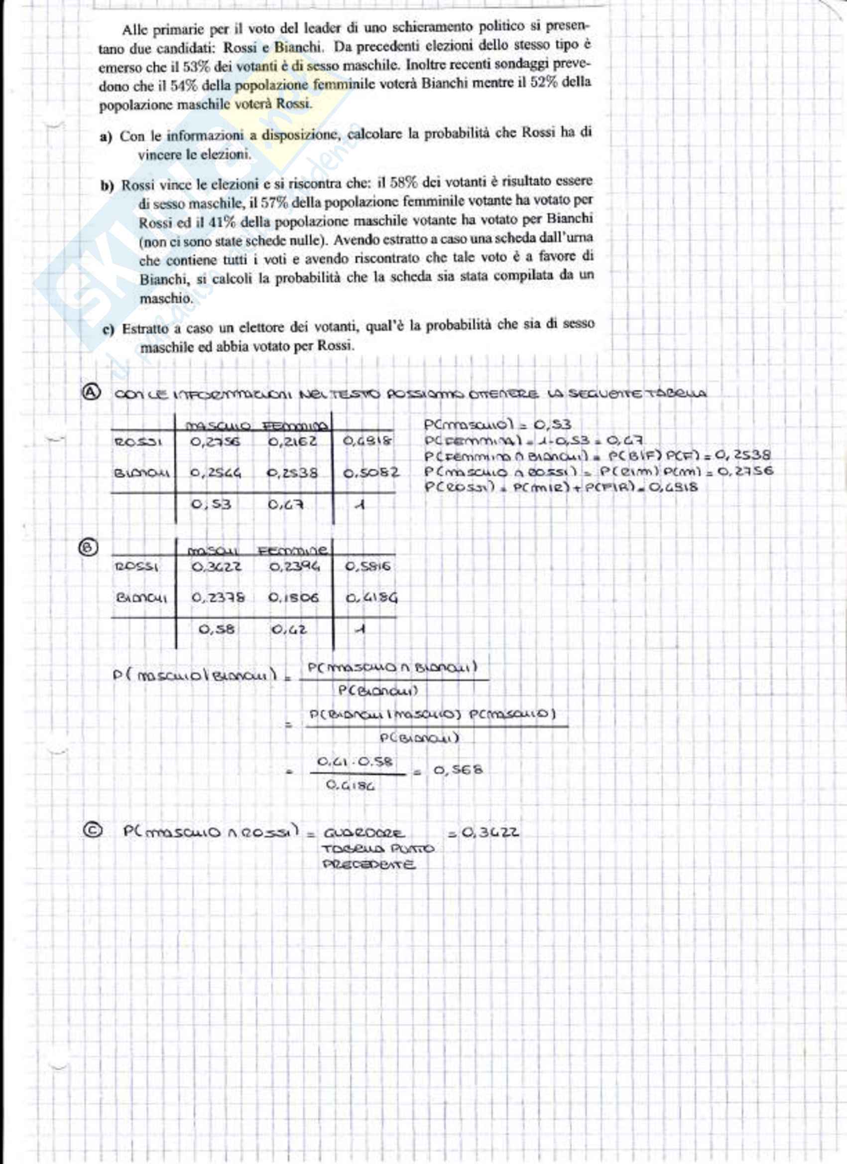 Esercizi e temi d'esame svolti di statistica per la finanza Pag. 2