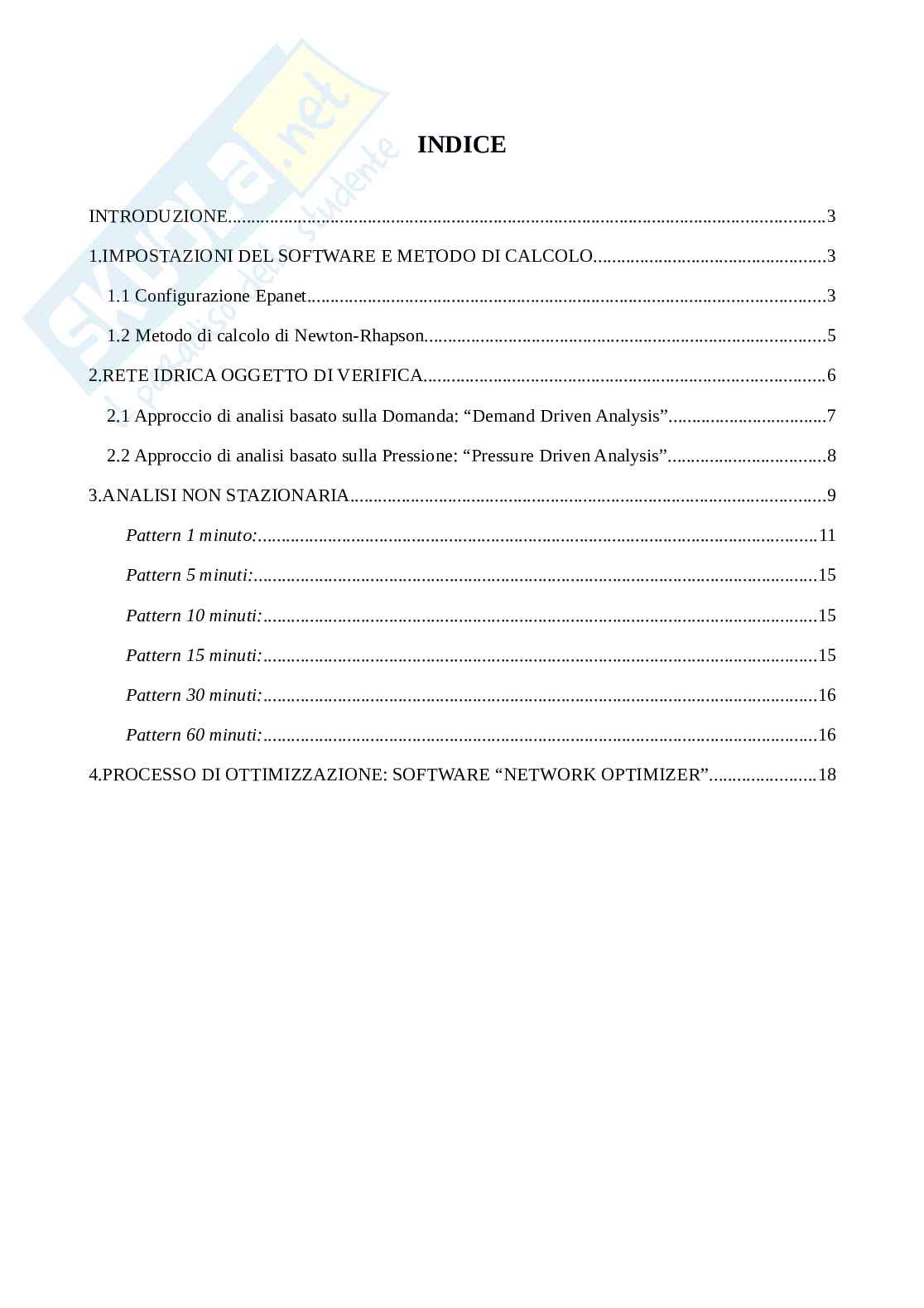 Verifica e ottimizzazione di una rete di distribuzione  Pag. 2