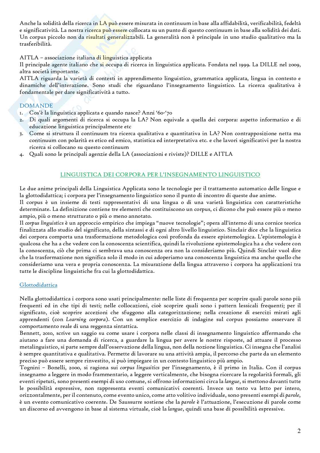Linguistica applicata - Modulo 2 Pag. 2