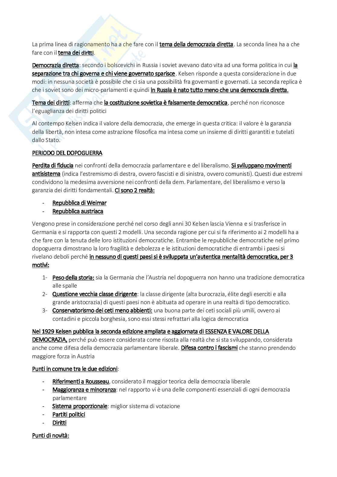 Appunti lezioni Storia del pensiero politico contemporaneo  Pag. 26
