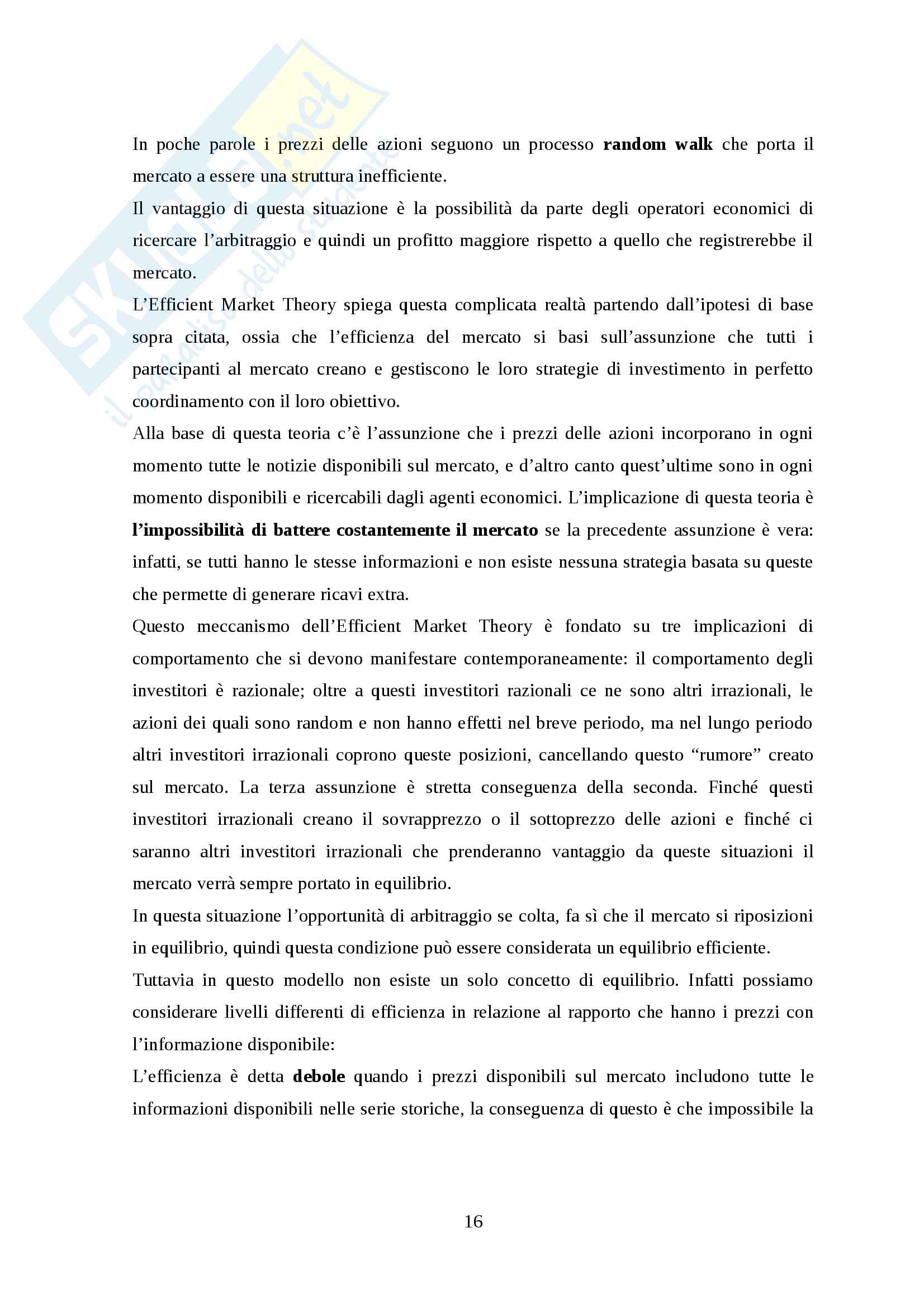 La strategia di investimento value nel mercato UK big-cap Pag. 16