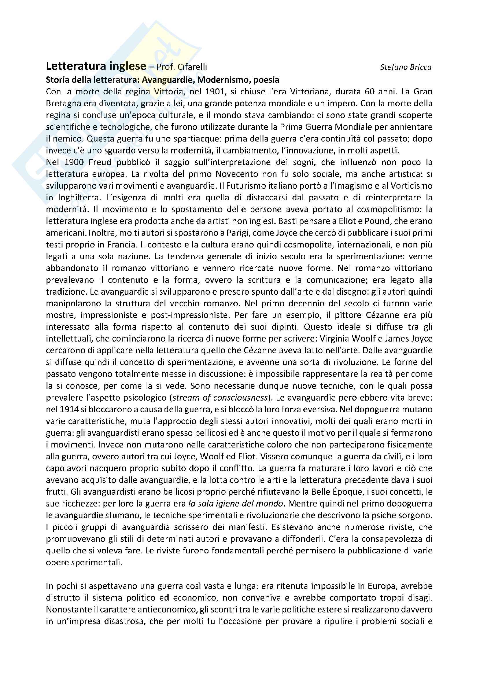 Analisi Poesie Appunti Di Letteratura Inglese