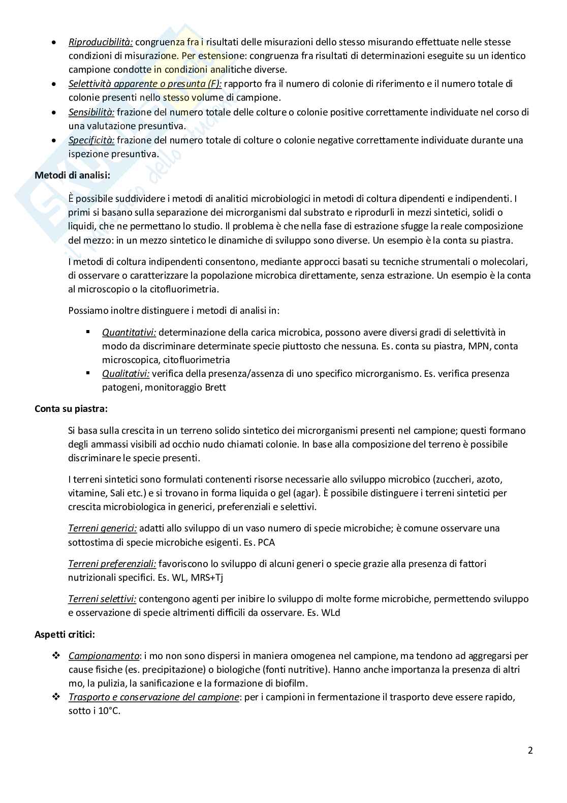 Appunti microbiologia enologica Pag. 2