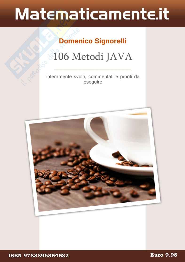 106 Metodi JAVA (ebook) Pag. 1