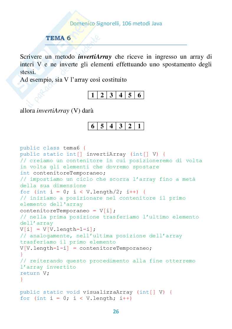 106 Metodi JAVA (ebook) Pag. 26