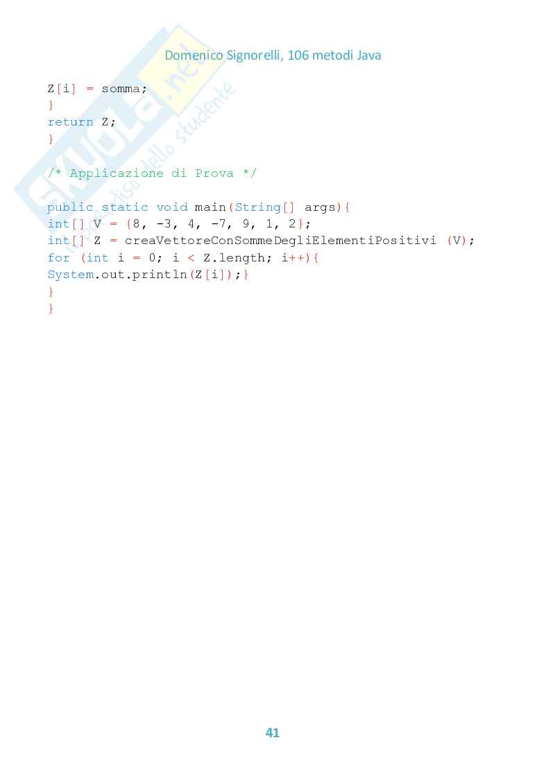 106 Metodi JAVA (ebook) Pag. 41