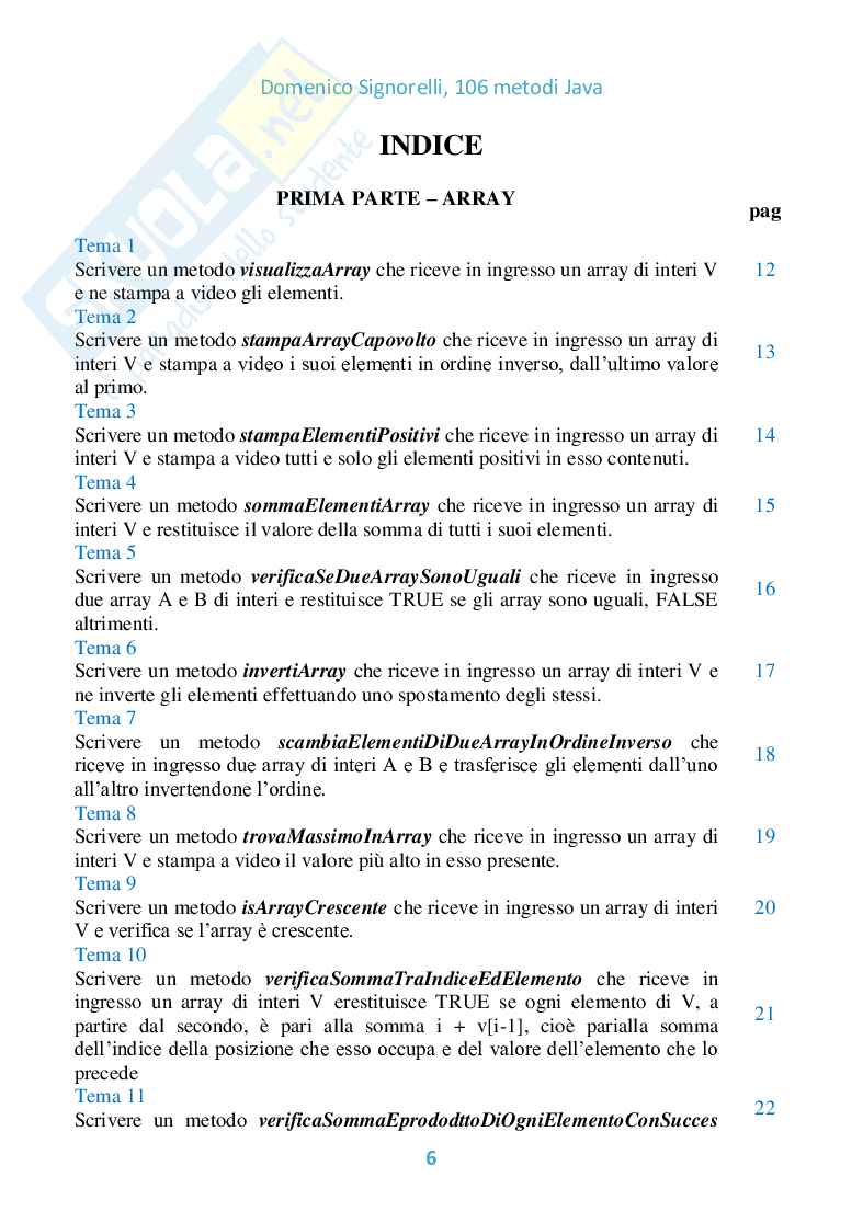 106 Metodi JAVA (ebook) Pag. 6