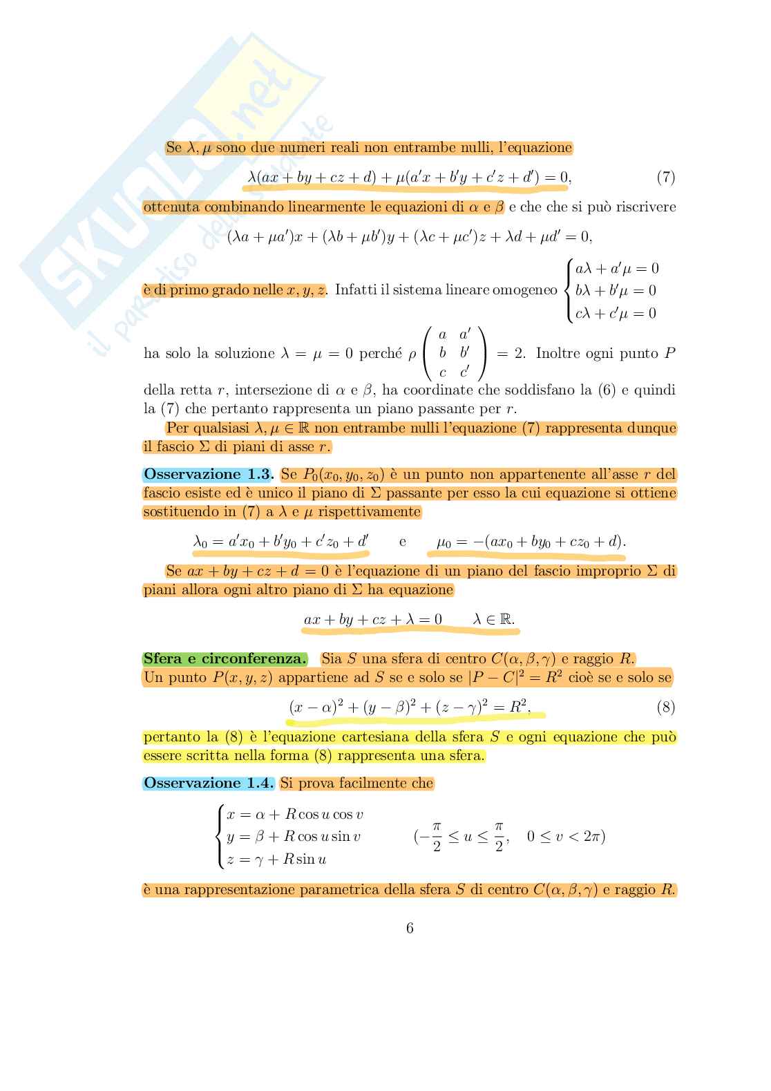 Geometria dello spazio Pag. 6