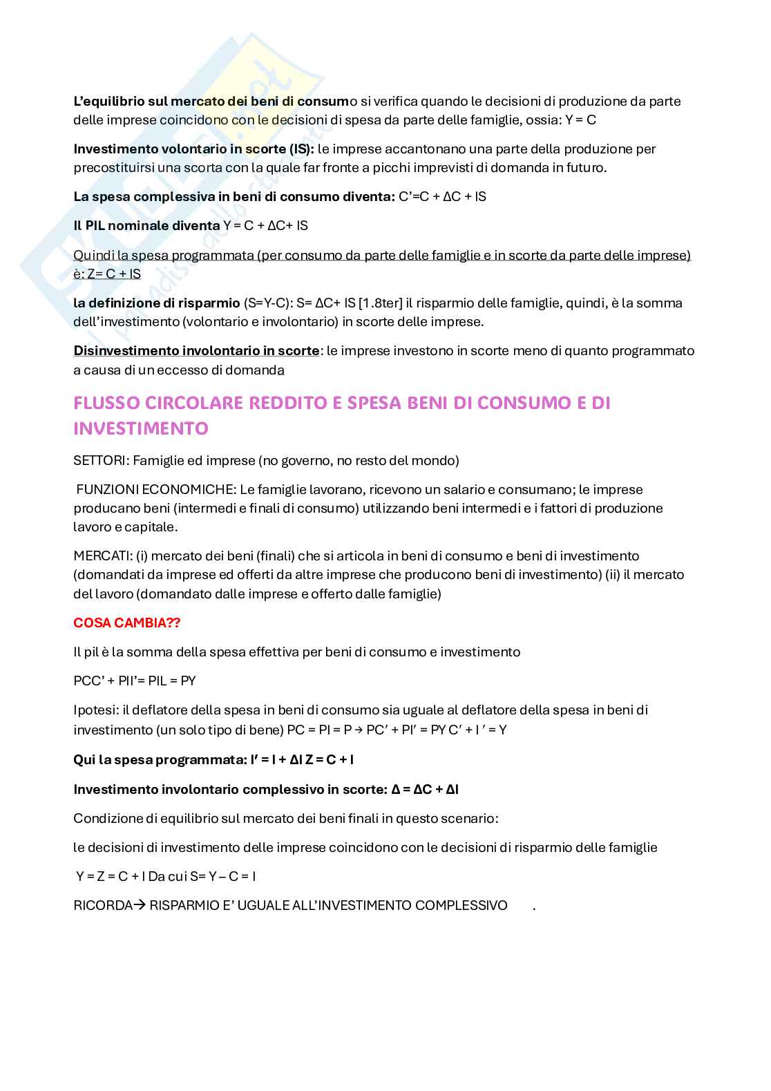 Primo parziale Macroeconomia Pag. 6