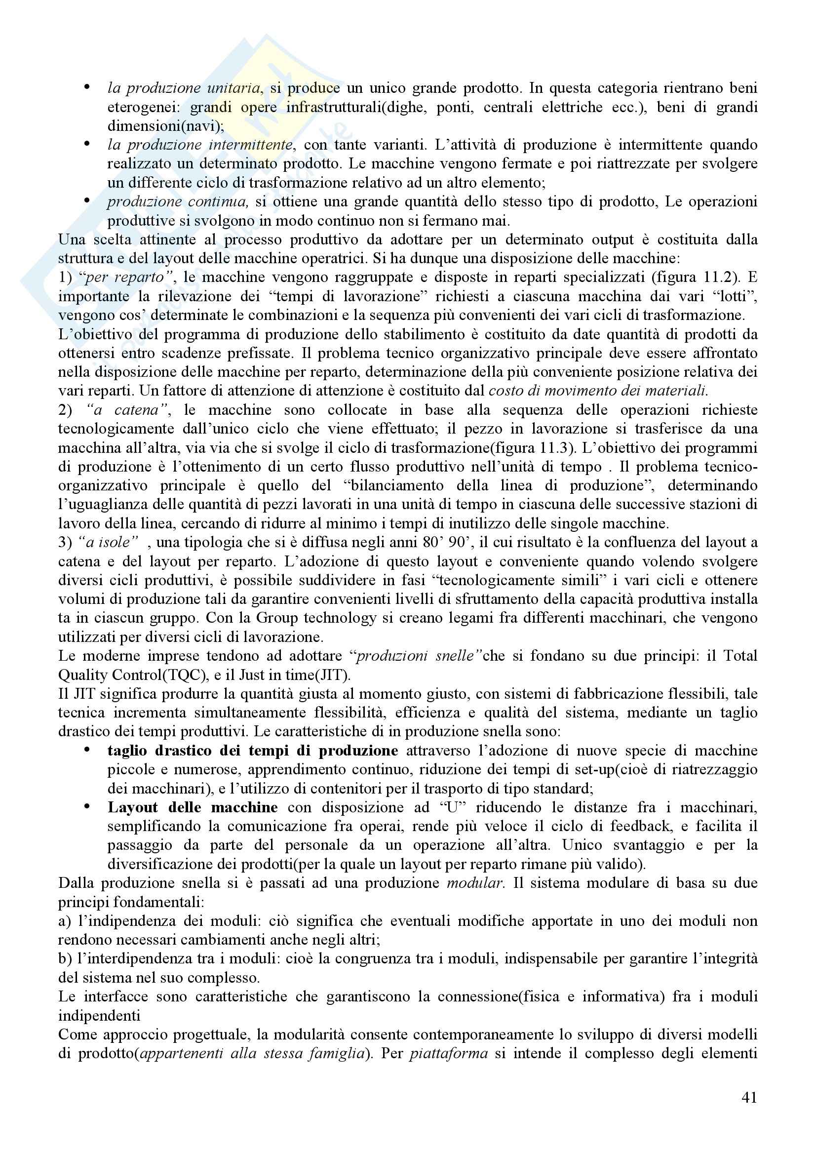 Riassunto esame Economia e Gestione Aziendale, prof. Prencipe, libro consigliato Economia e Gestione delle Imprese, Fontana, Caroli Pag. 41