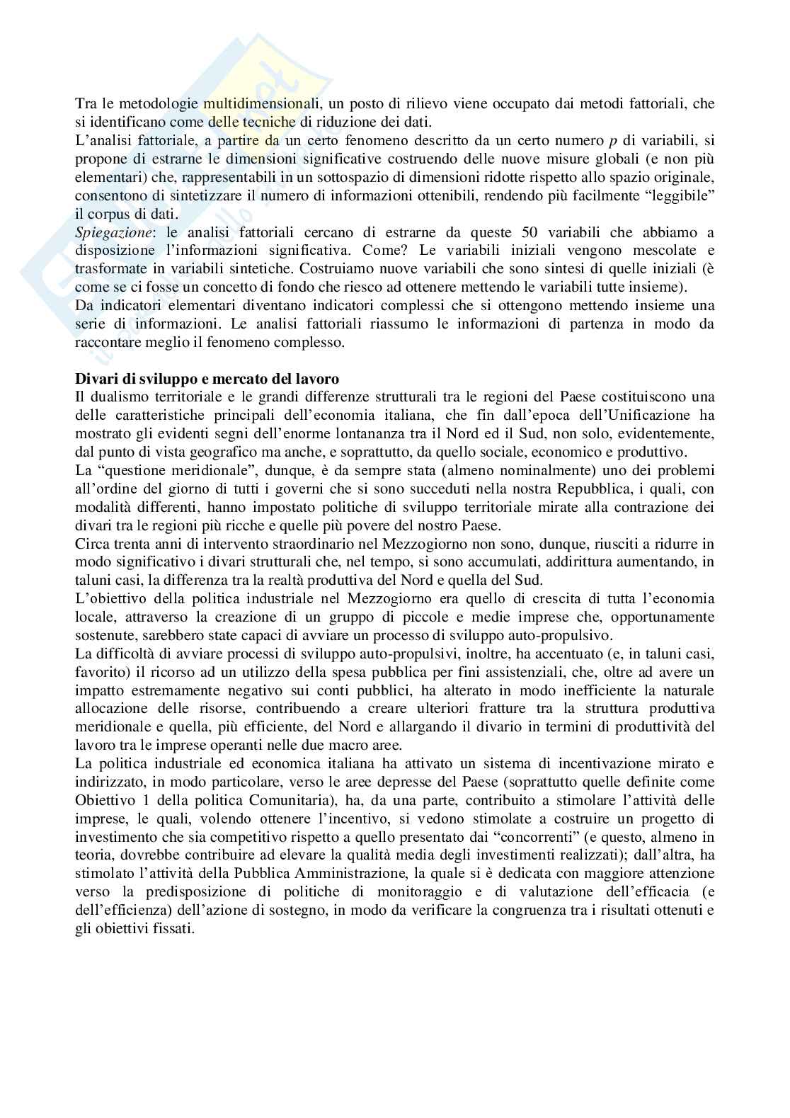 Riassunto esame statistica e gestione del territorio, prof. Ciccarelli, libri consigliati: Introduzione alla statistica, MC. Graw-Hill e Mercato del lavoro e stato sociale in iIalia, Del Colle Pag. 21