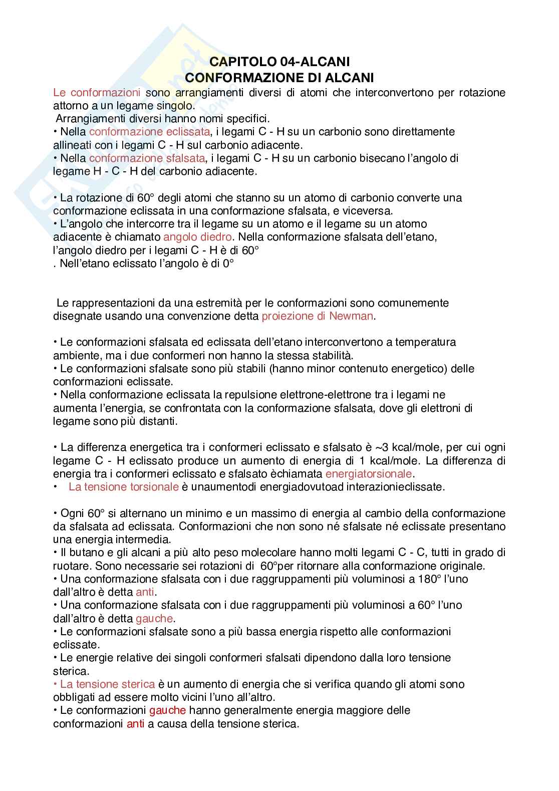 Appunti teoria Chimica organica  Pag. 1