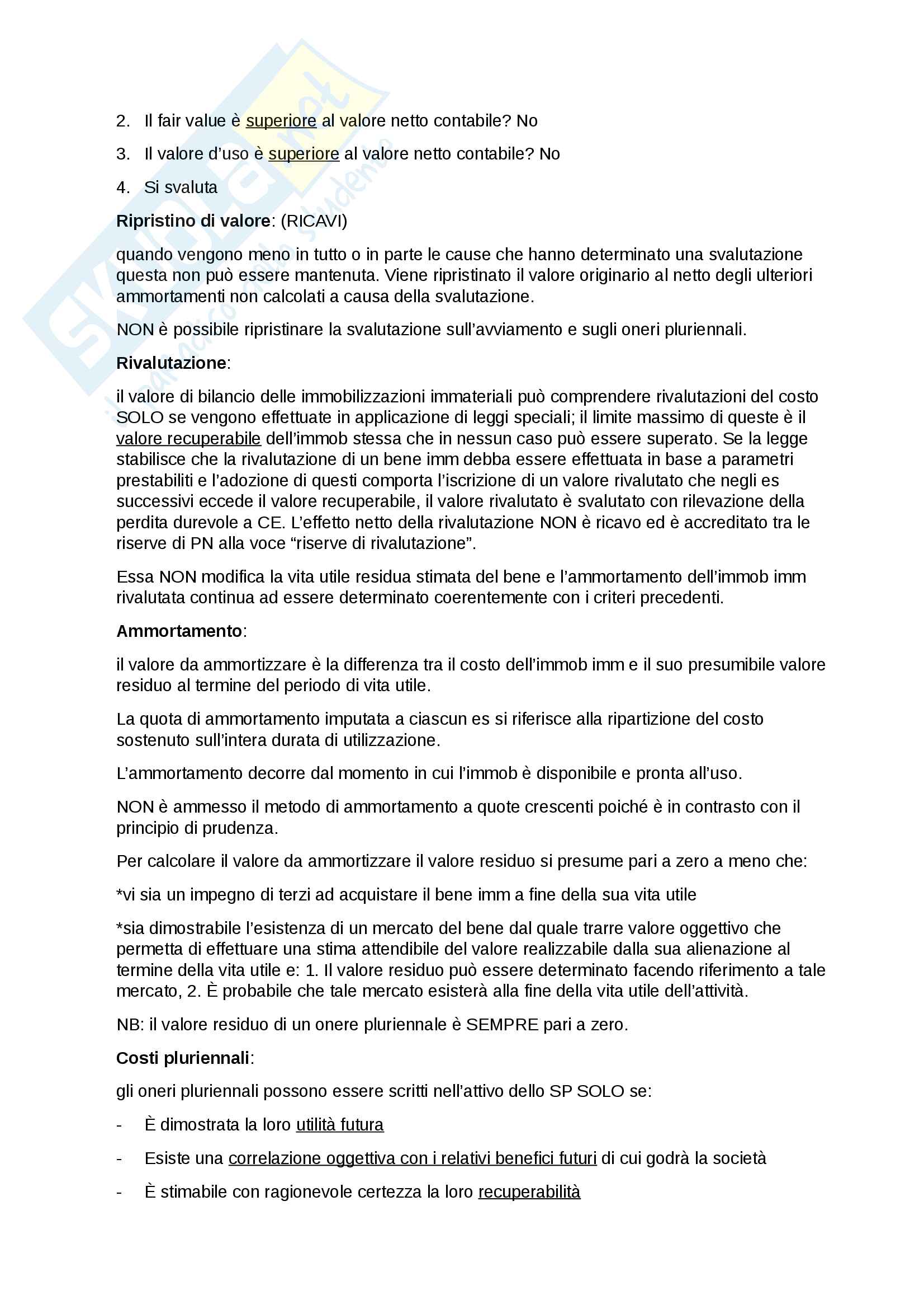 Immobilizzazioni immateriali Pag. 6