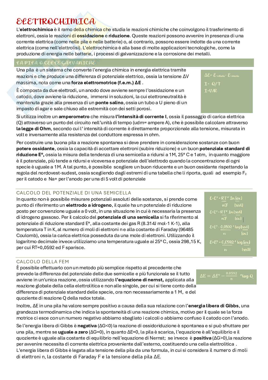 Riassunto esame Chimica generale e inorganica, Prof. Pacifico Concetta, libro consigliato Esercizi svolti e non di stechiometria, Pacifico, Margiotta Pag. 31