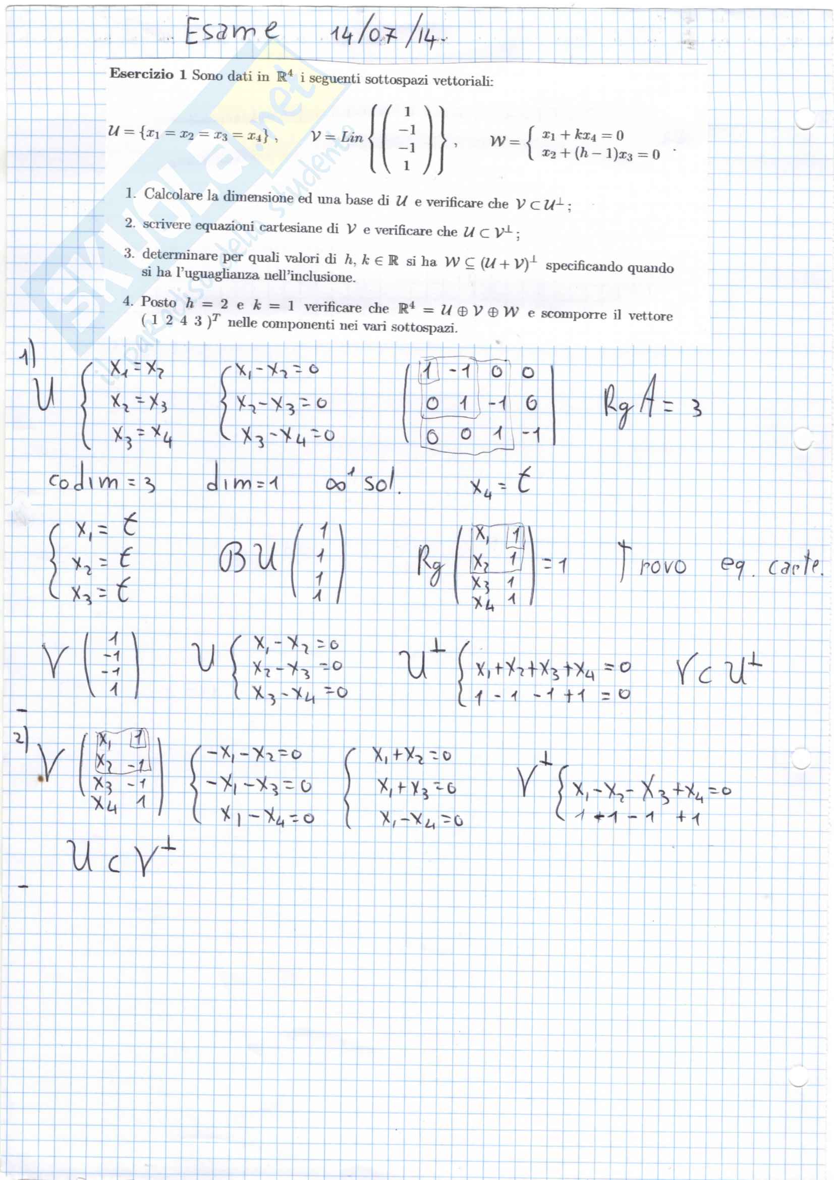 Geometria Analitica Esercizi Svolti Scuole Superiori