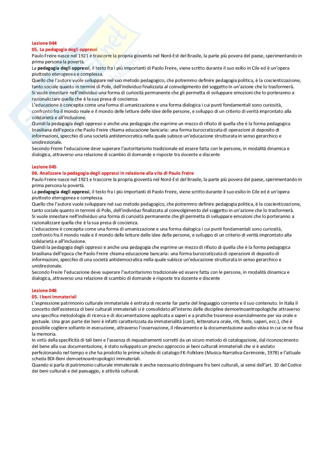 Paniere discipline demoetnoantropologiche compilato - domande aperte Pag. 16