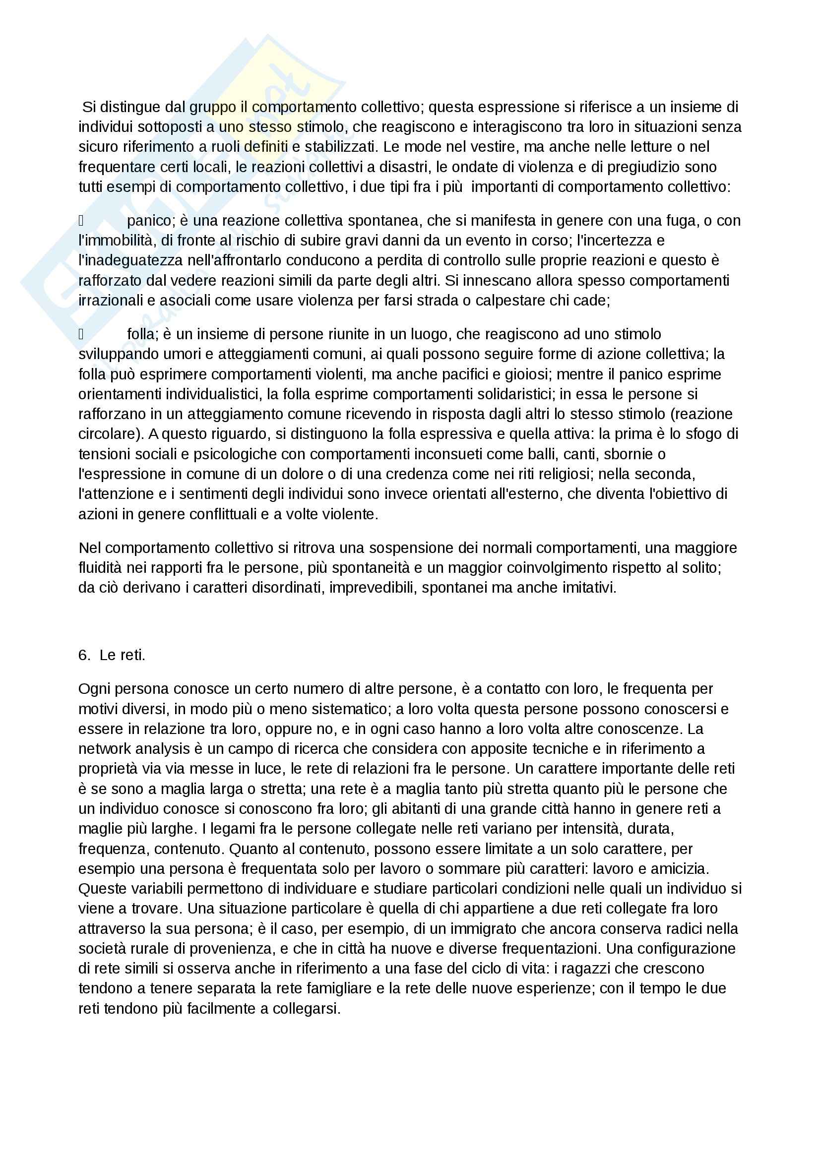 Riassunto esame Sociologia, prof. Forno, libro consigliato Fondamenti di sociologia, Bagnasco Pag. 16