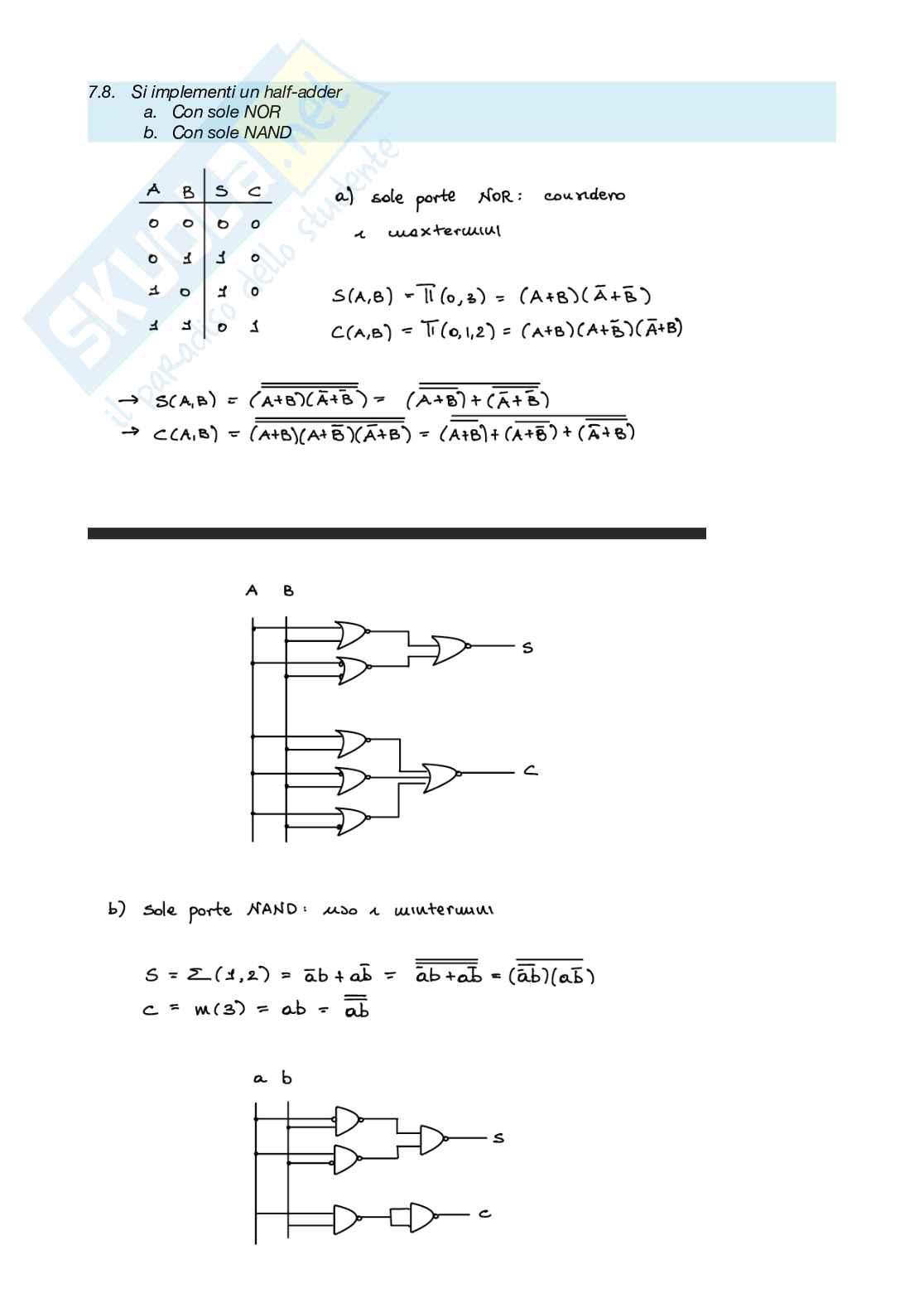 Esercizi svolti fondamenti di elettronica dei sistemi digitali, 2 Pag. 16