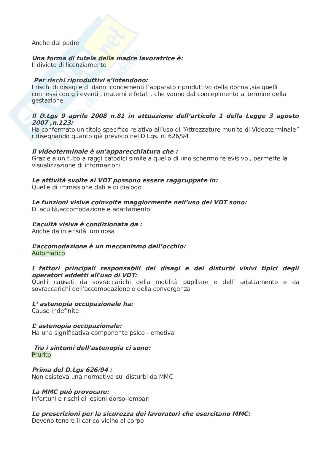 Paniere Medicina del lavoro Pag. 11