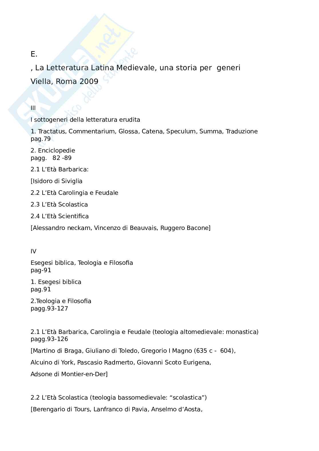 Riassunto esame Storia medievale, Prof. Bezzina Denise, libro consigliato Storia medievale, D'angelo Pag. 1