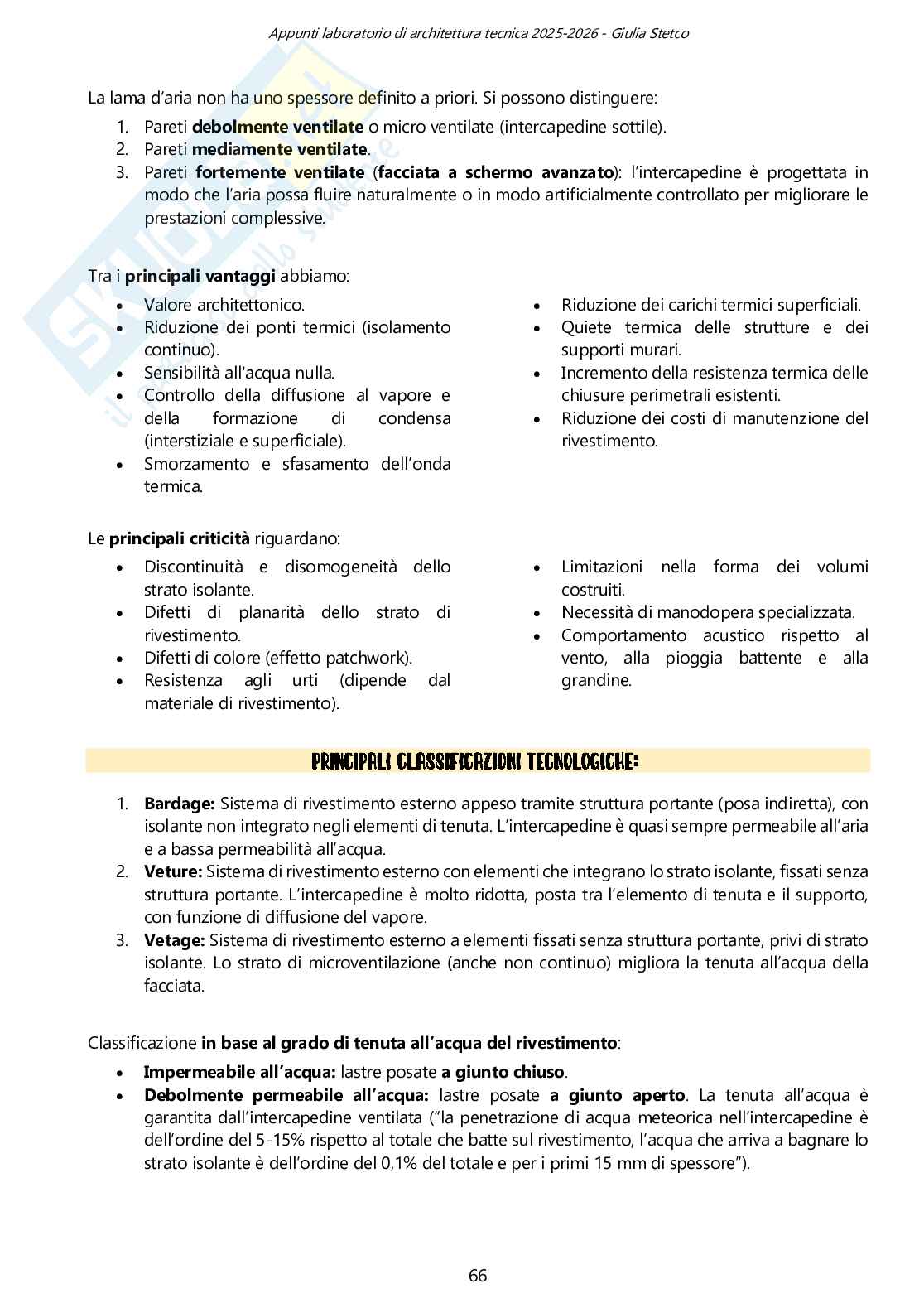 Progetto delle pareti perimetrali Pag. 16