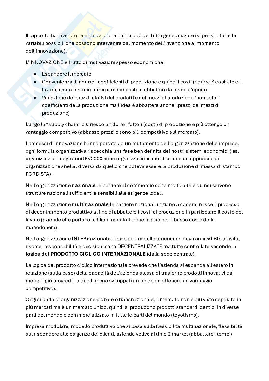 Appunti lezioni 1 e 2 Tecnologia dei cicli produttivi Pag. 6