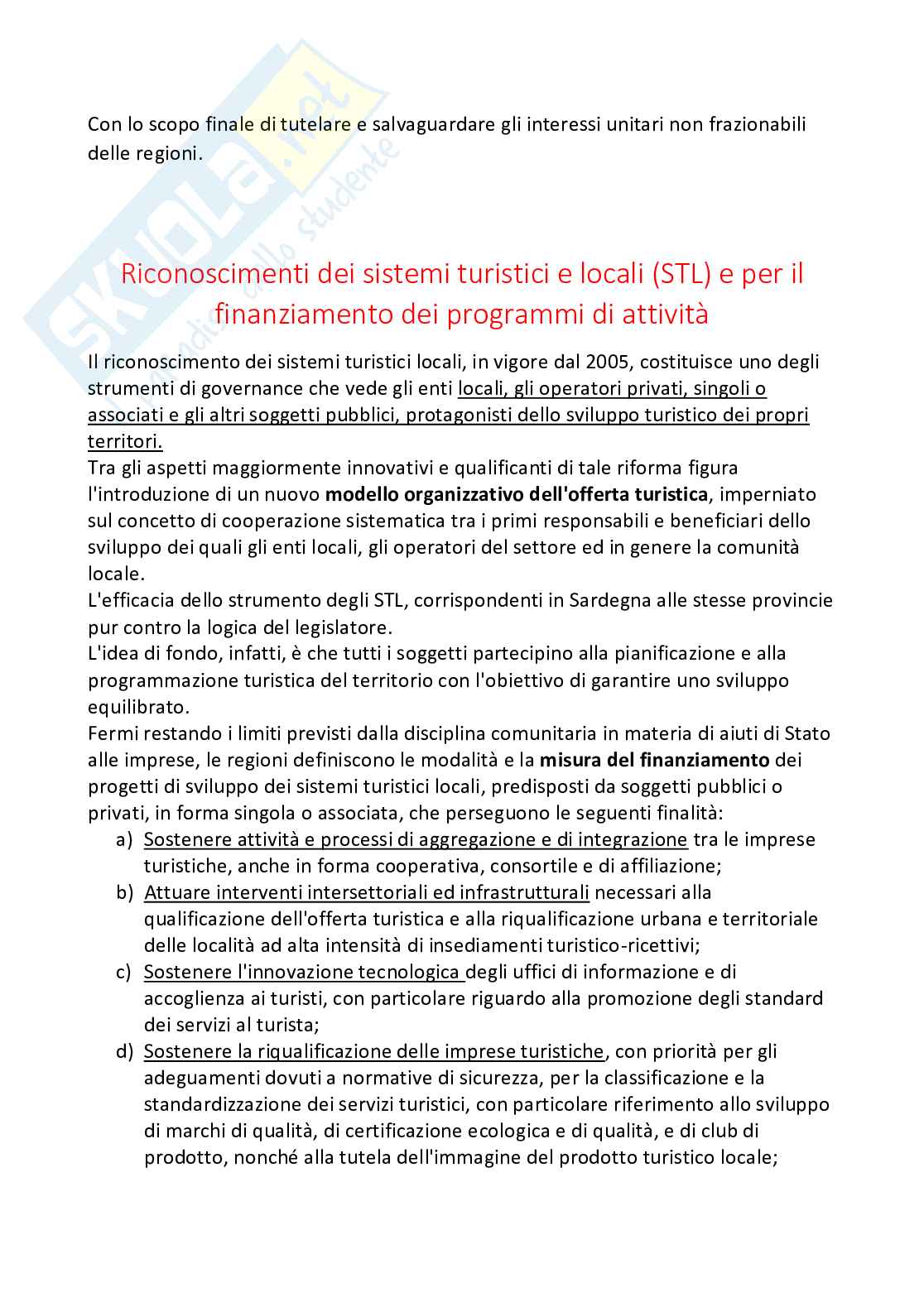 Diritto del turismo - Parte 1 - Il sistema normativo del turismo in Italia Pag. 6