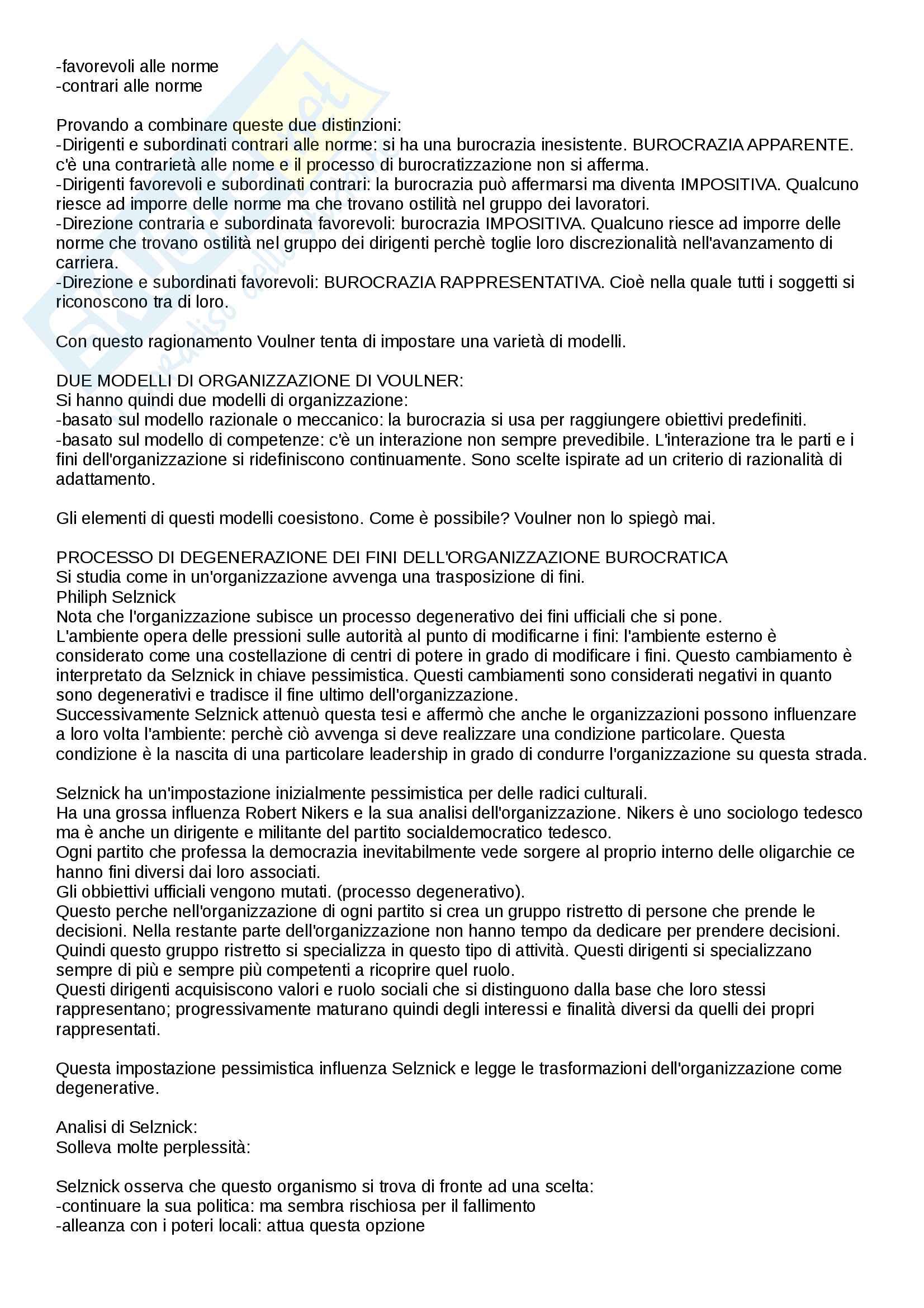 Riassunto esame Sociologia dell'organizzazione, Professor Giancarlo Cerruti Pag. 26