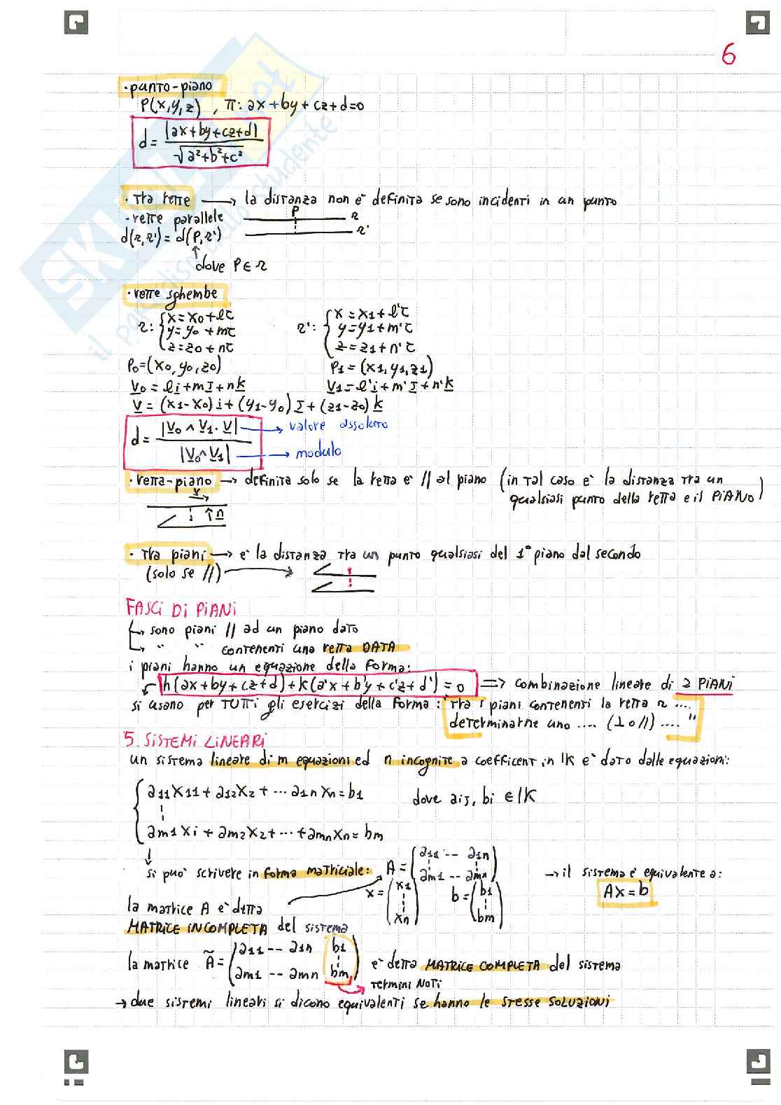 Appunti Geometria e algebra lineare Pag. 6