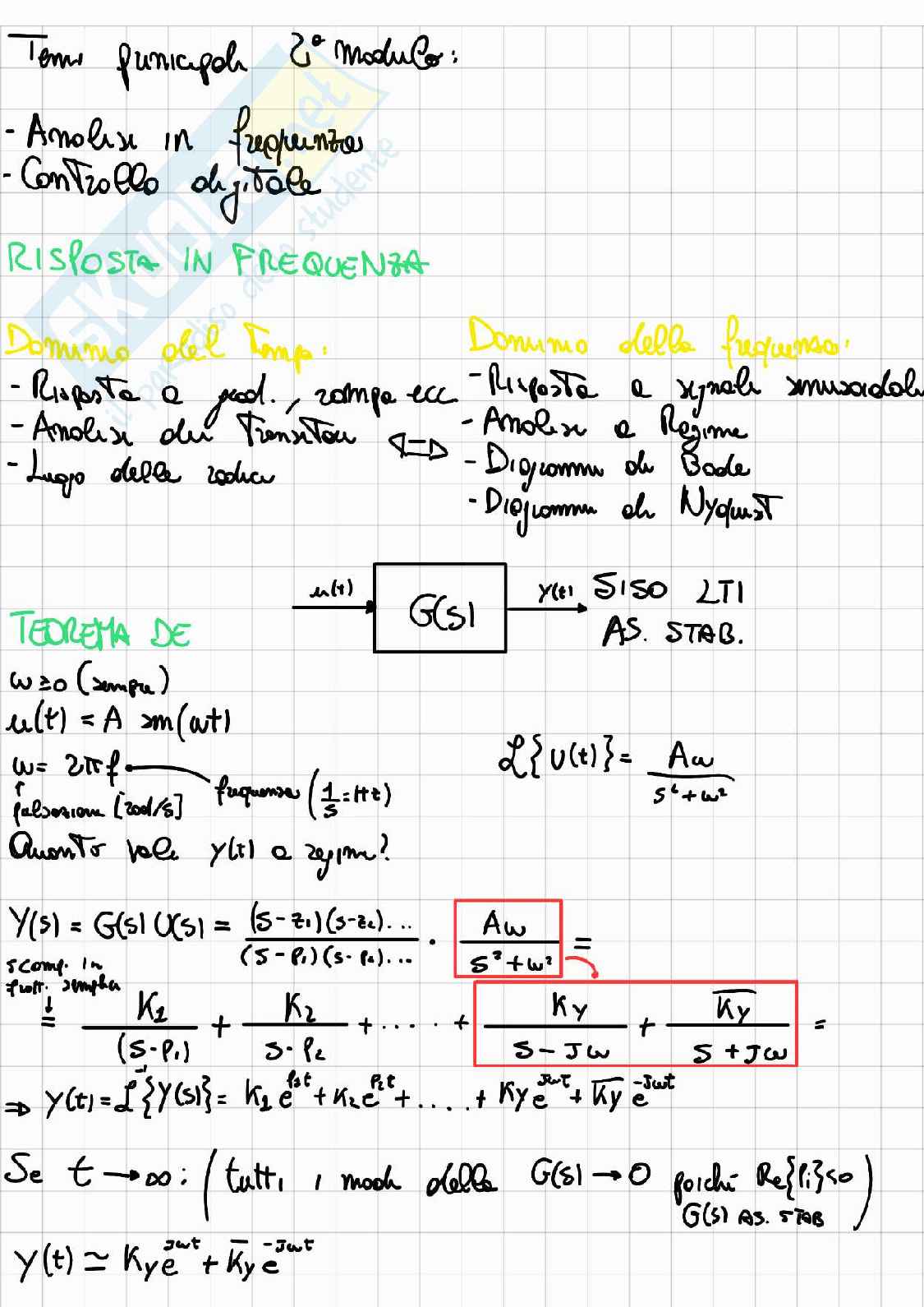 Appunti di Fondamenti di automatica - Modulo 2 Pag. 1