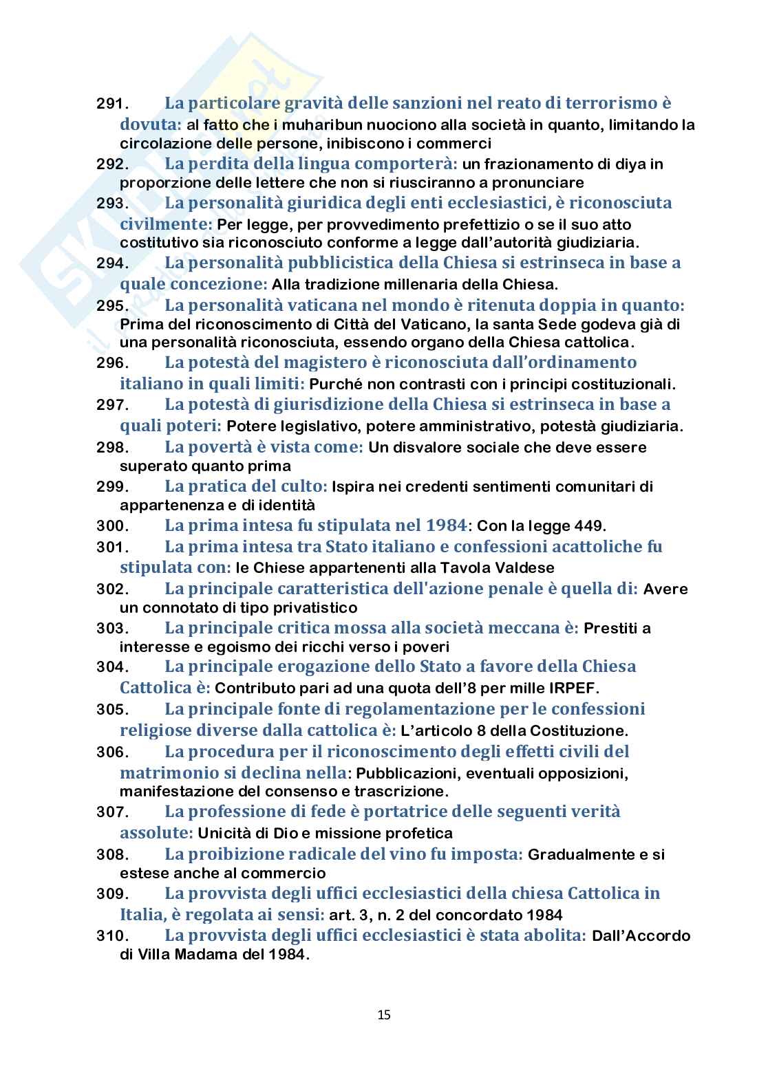 Paniere nuovo (2026) di Diritto ecclesiastico  Pag. 16