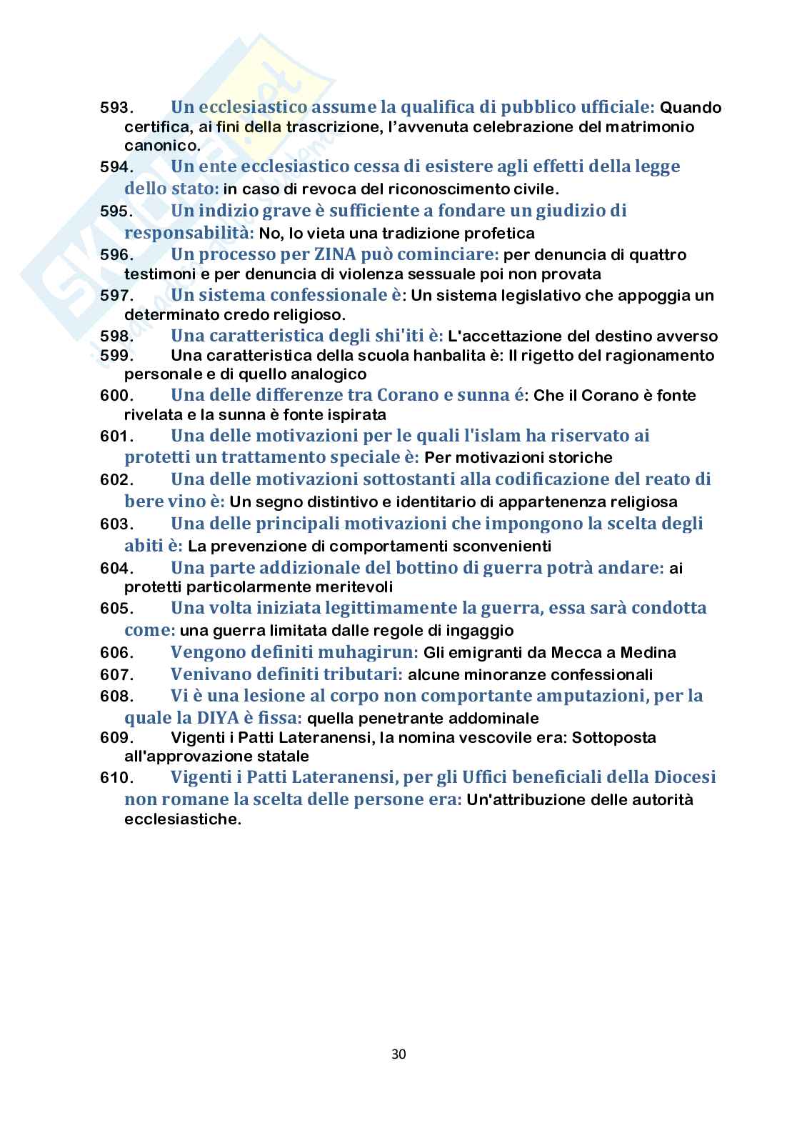Paniere nuovo (2026) di Diritto ecclesiastico  Pag. 31