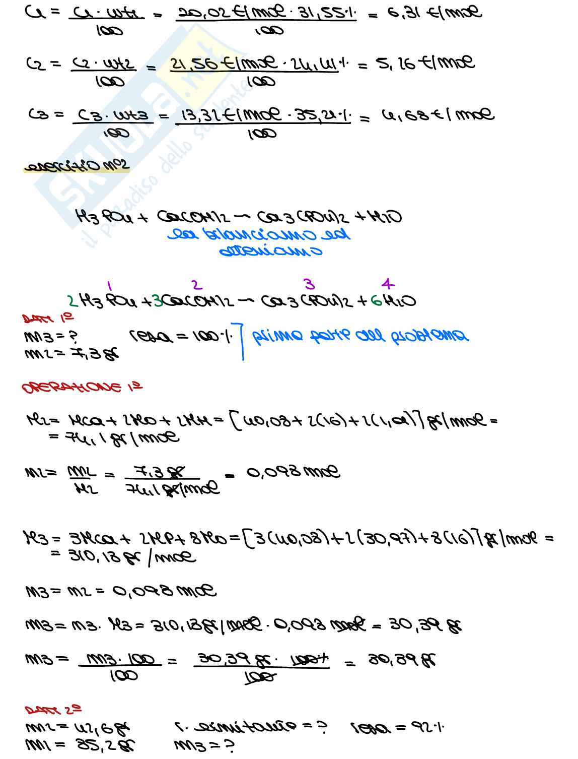 Prove di esame svolte Chimica e materiali per l'ingegneria civile e ambientale Pag. 2