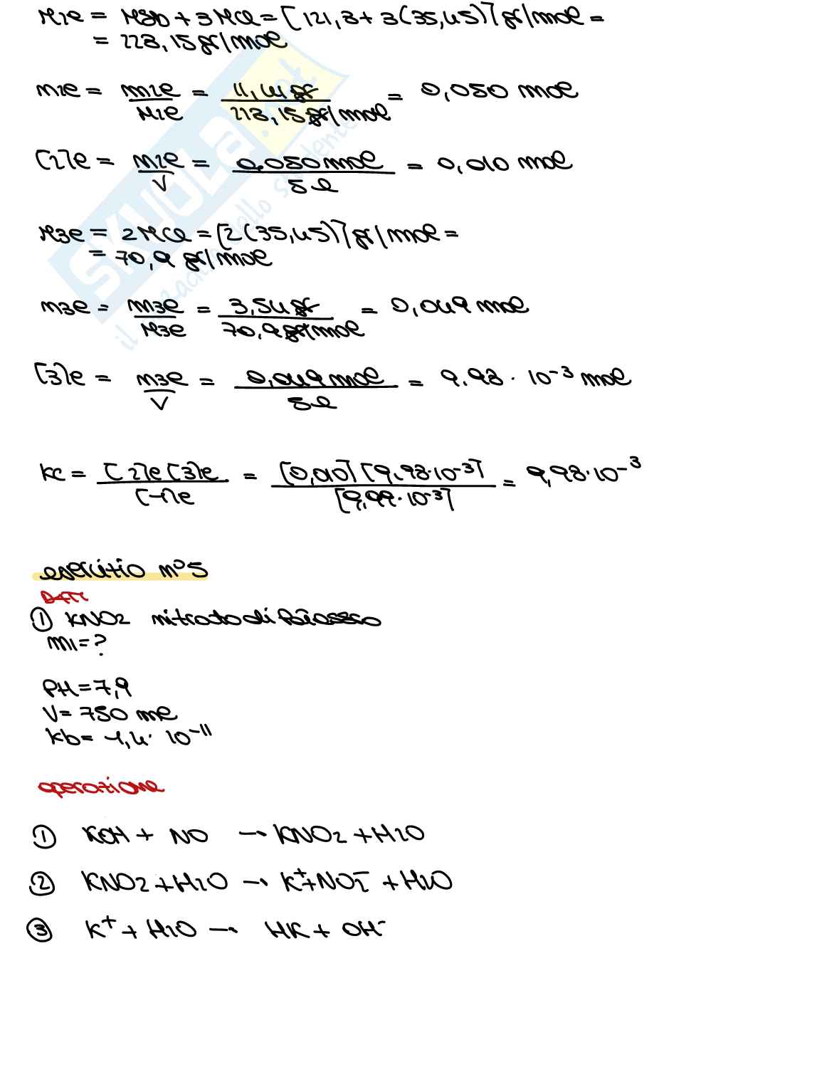 Prove di esame svolte Chimica e materiali per l'ingegneria civile e ambientale Pag. 6
