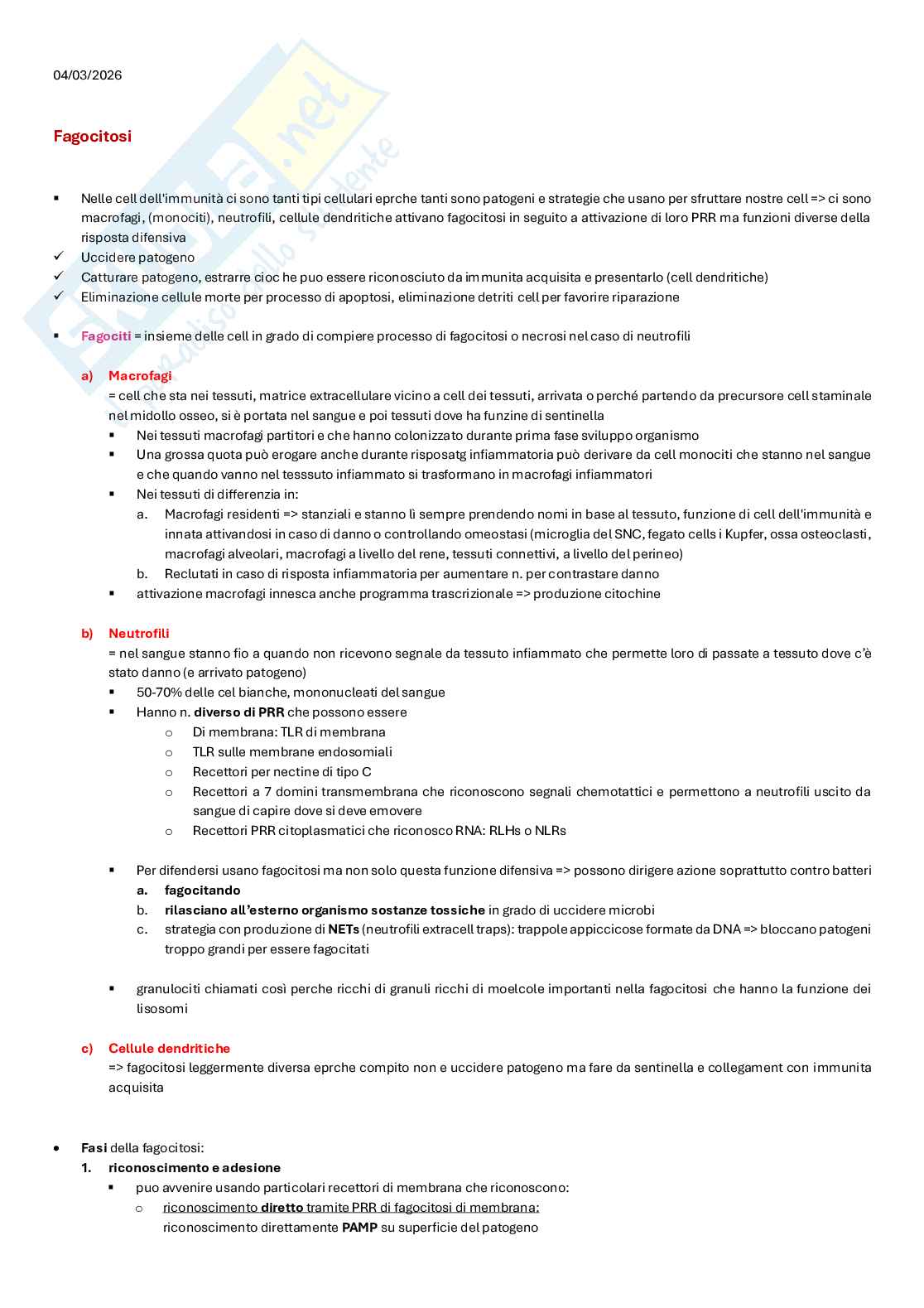 Appunti completi di Immunologia per esame  Pag. 11