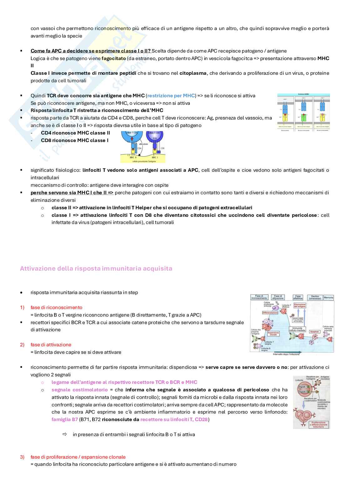 Appunti completi di Immunologia per esame  Pag. 36