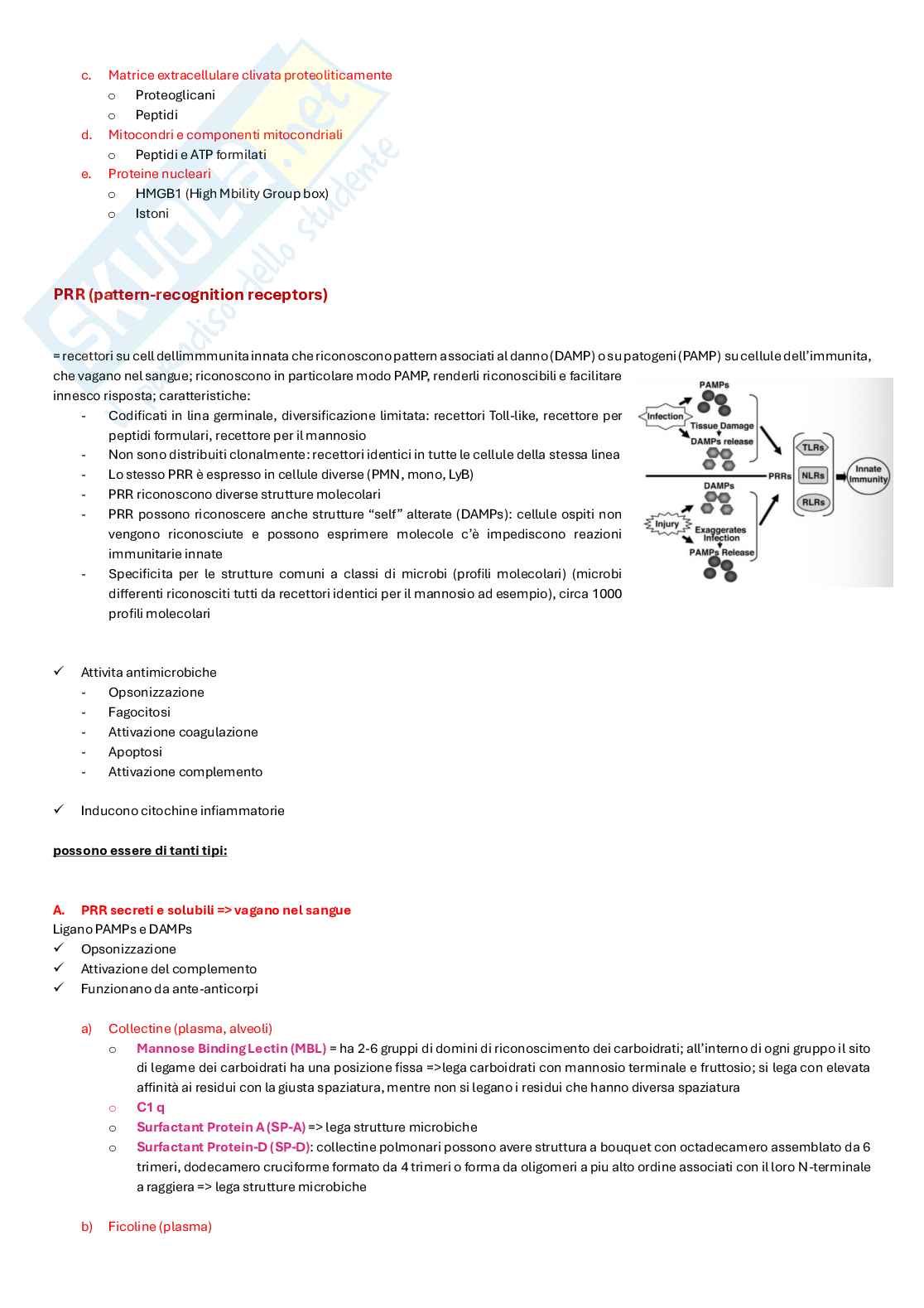 Appunti completi di Immunologia per esame  Pag. 6