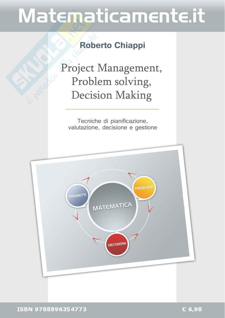 Project Management, Problem solving, Decision Making (ebook) Pag. 1