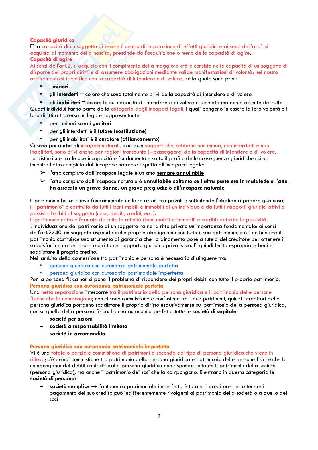 Appunti diritto privato Pag. 2