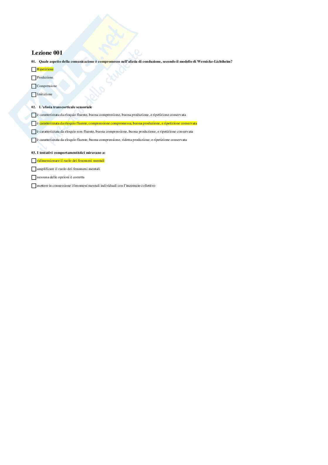 Neuropsicologia Pag. 6