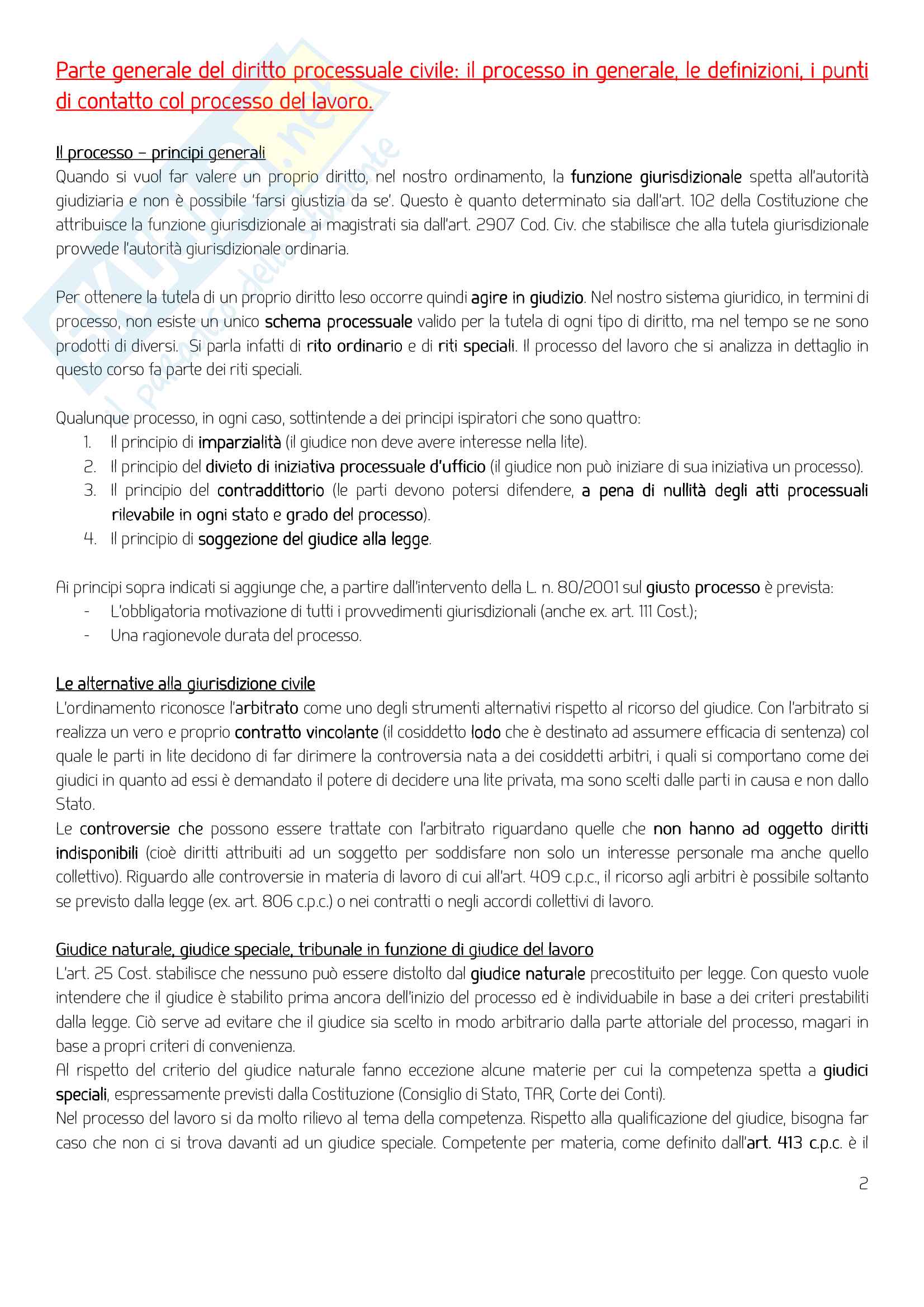Elementi di diritto processuale del lavoro Pag. 2