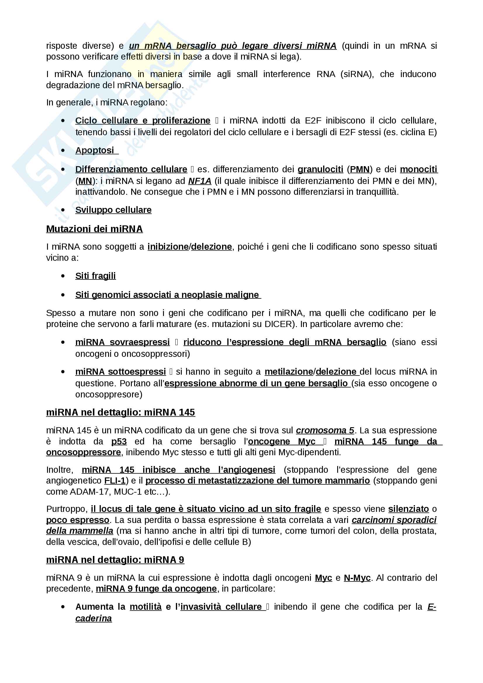Patologia molecolare Mackay Pag. 16