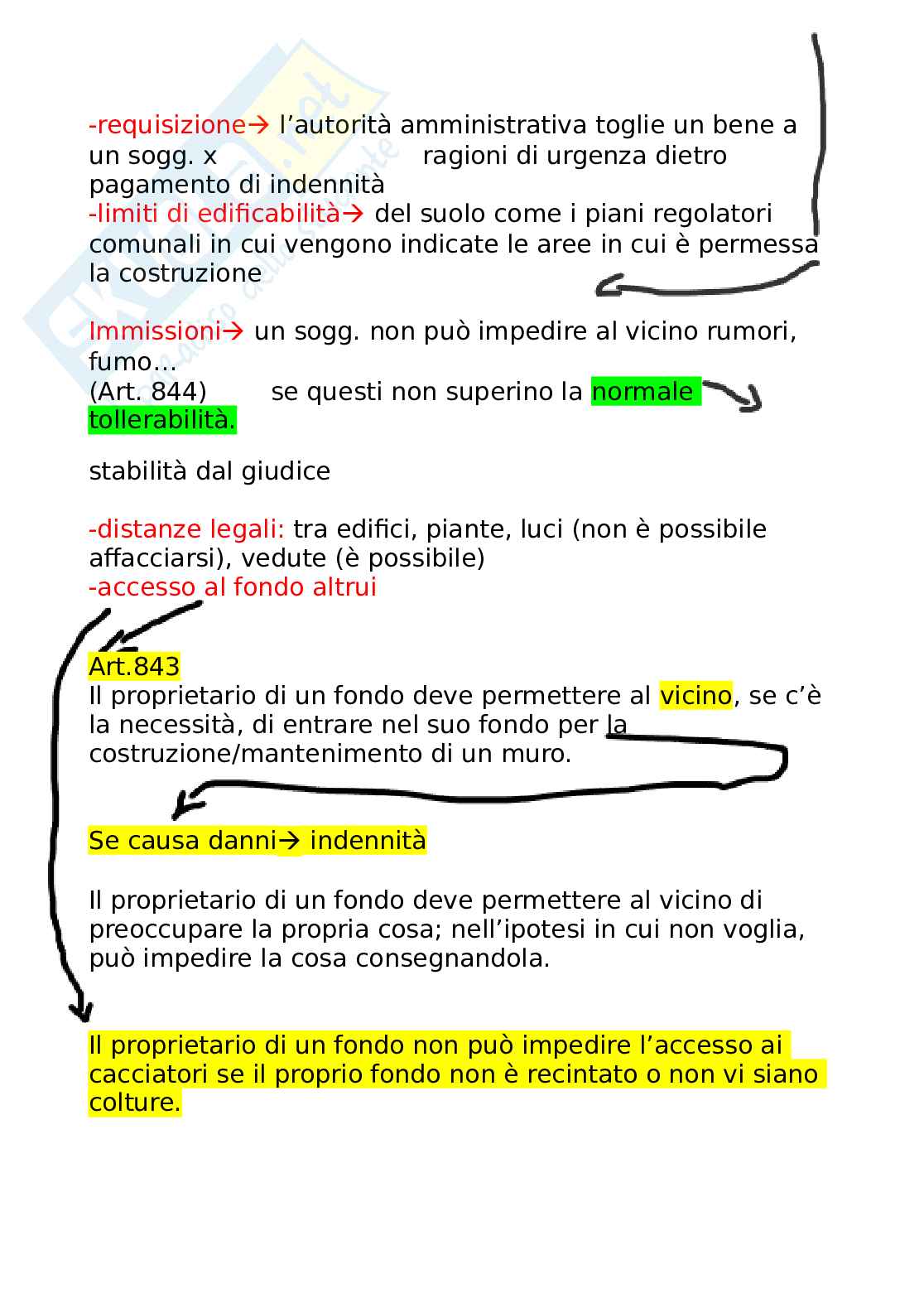 Diritto di proprietà - Caratteristiche (2) Pag. 2