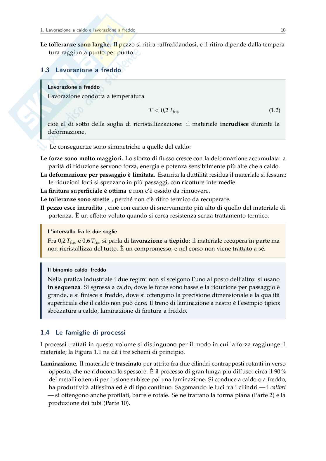 Appunti Tecnologie di formatura, modulo plasticità - secondo parziale Pag. 11