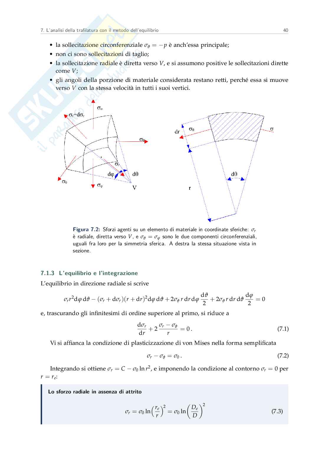 Appunti Tecnologie di formatura, modulo plasticità - secondo parziale Pag. 41