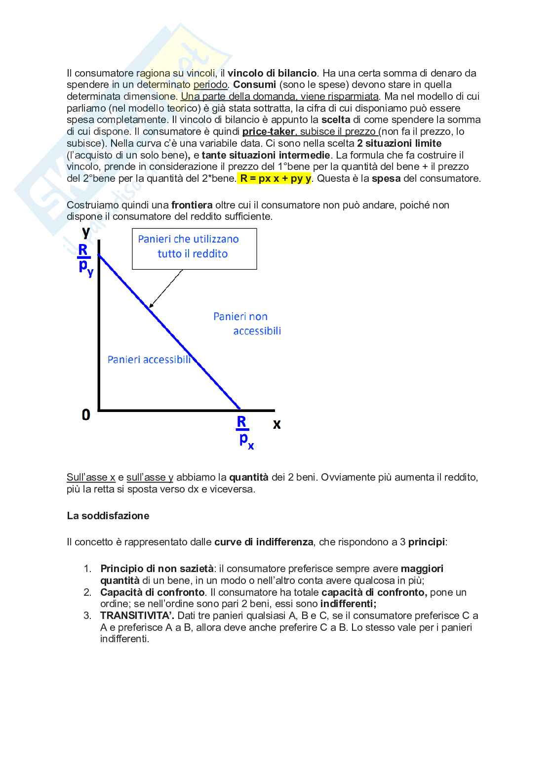 Riassunto esame Economia politica, Prof. Valeriani Elisa, libro consigliato Economia politica, Alessandrini, Passarelli Pag. 2